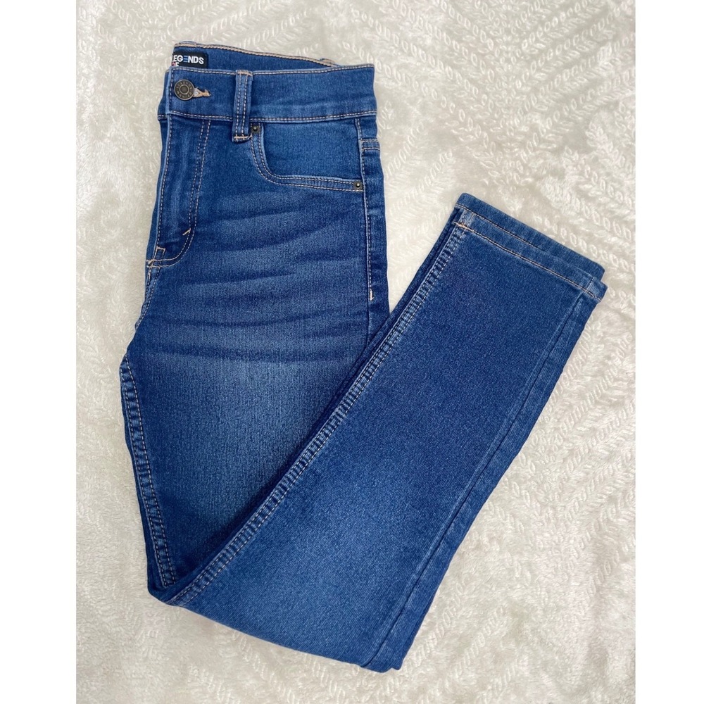Legends of Now Girls Skinny Jeans Medium Wash Blue Denim Size 14
